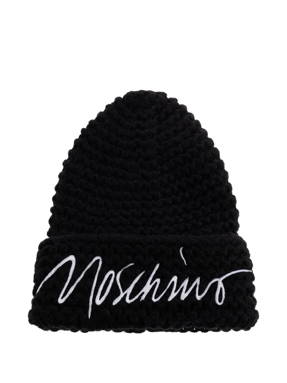 Moschino Muts met logodetail Zwart