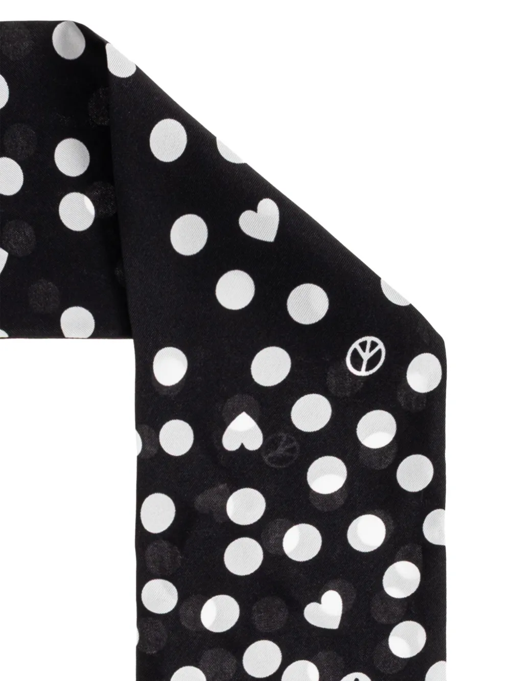 Moschino Sjaal met stippen Zwart