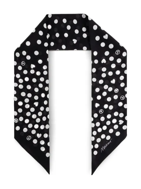 Moschino Schal mit Polka Dots
