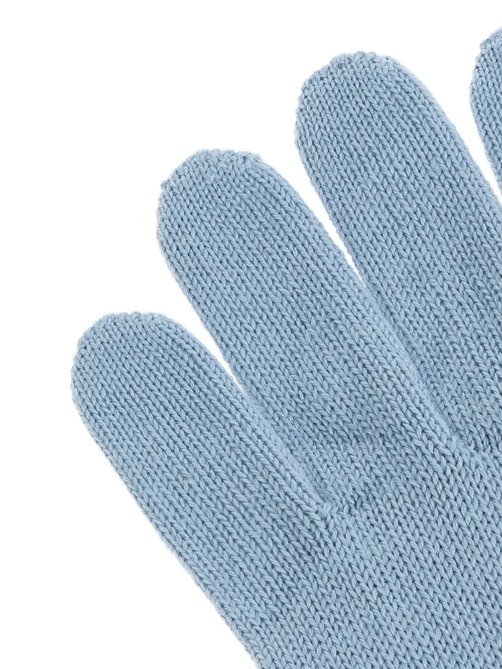 Moschino cloud-intarsia gloves Blauw