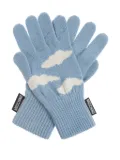 Moschino cloud-intarsia gloves - Blue