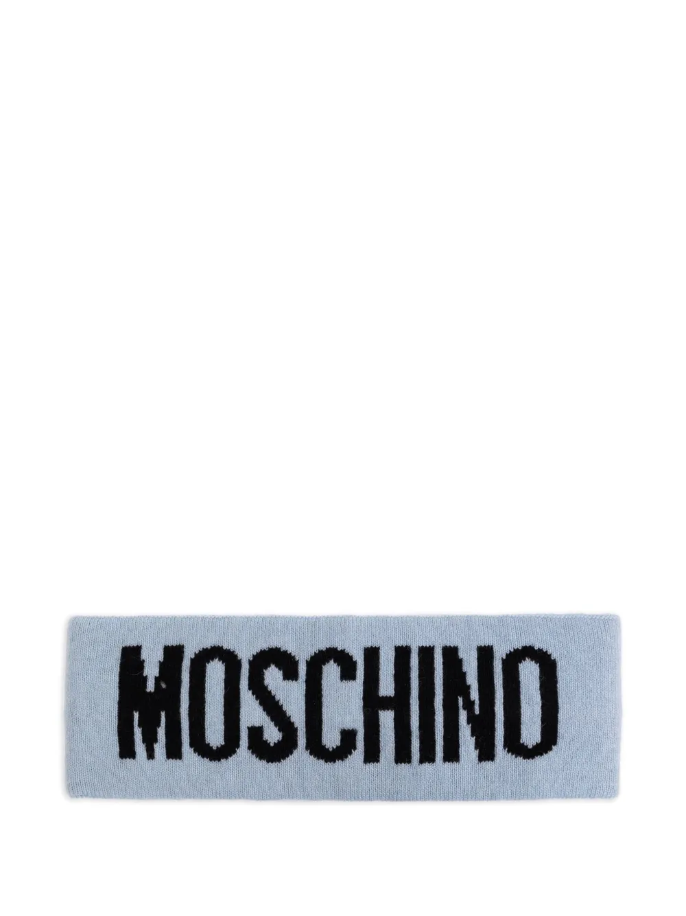 Moschino Haarband met geborduurd logo Blauw