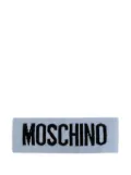 Moschino logo-embroidered headband - Blue