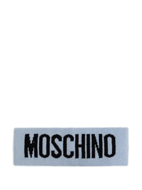 Moschino logo-embroidered headband