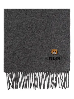 MOSCHINOモスキーノレオパード柄の襟巻きマフラー MOSCHINO ヒョウ柄 マフラー - メルカリ