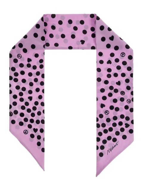Moschino polka dot-print scarf