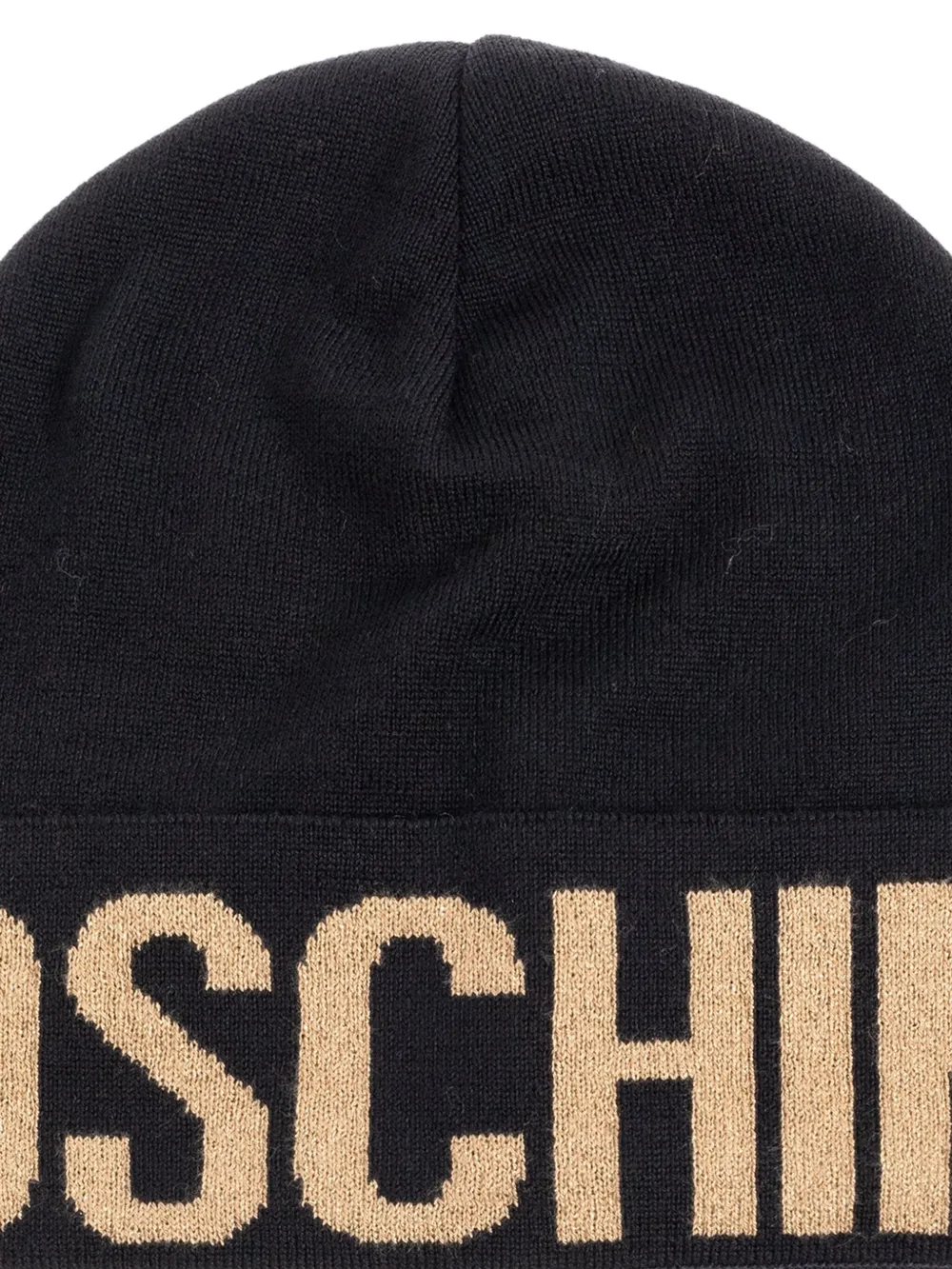 Moschino Muts met logodetail Zwart