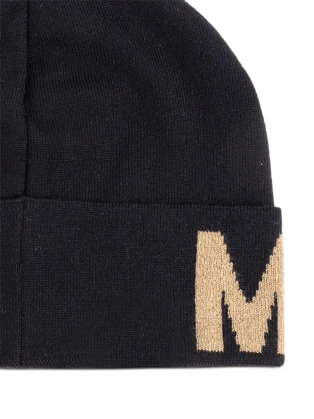 Moschino Muts met logodetail Zwart