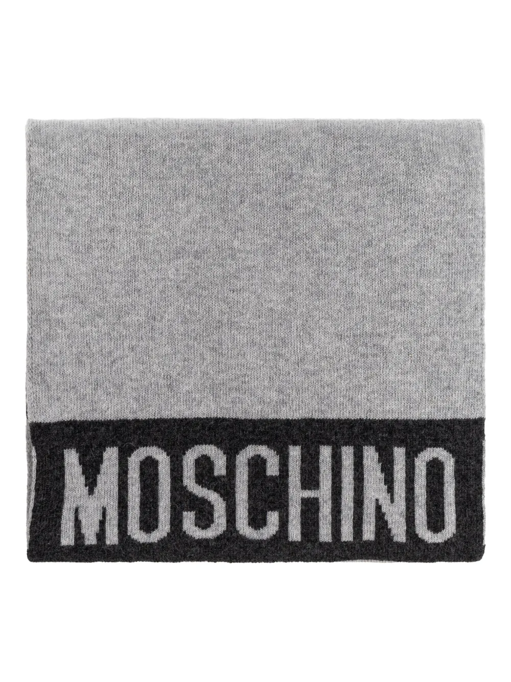 Moschino logo-detail scarf Grijs