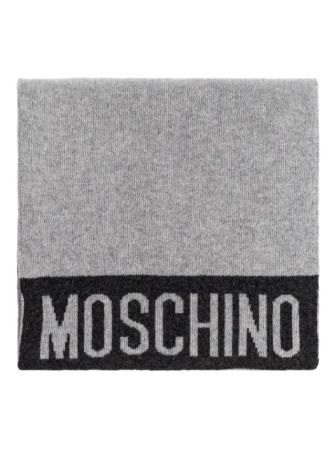 Moschino logo-detail scarf