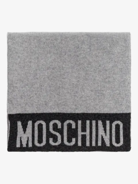 Moschino logo-detail scarf