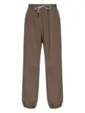 RETHINKIT STUDIOS elasticated-cuff drawstring track pants - Brown
