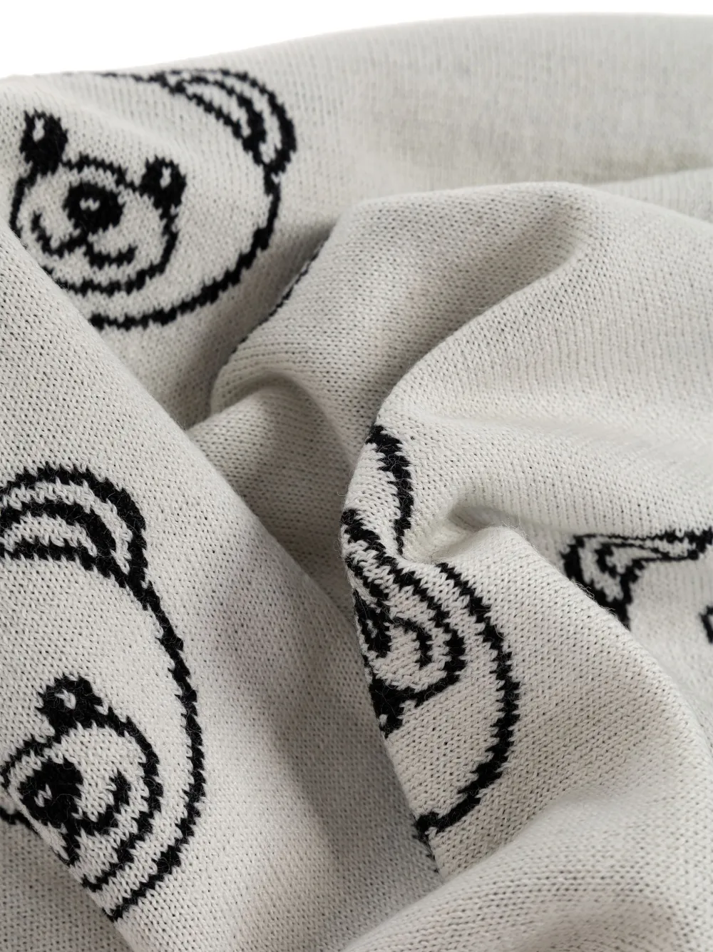 Moschino Sjaal met teddybeerprint Grijs