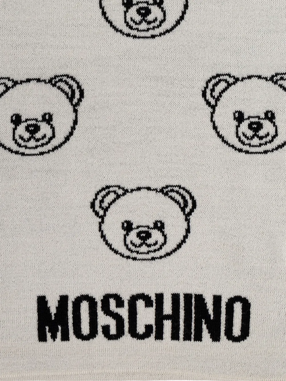 Moschino Sjaal met teddybeerprint Grijs
