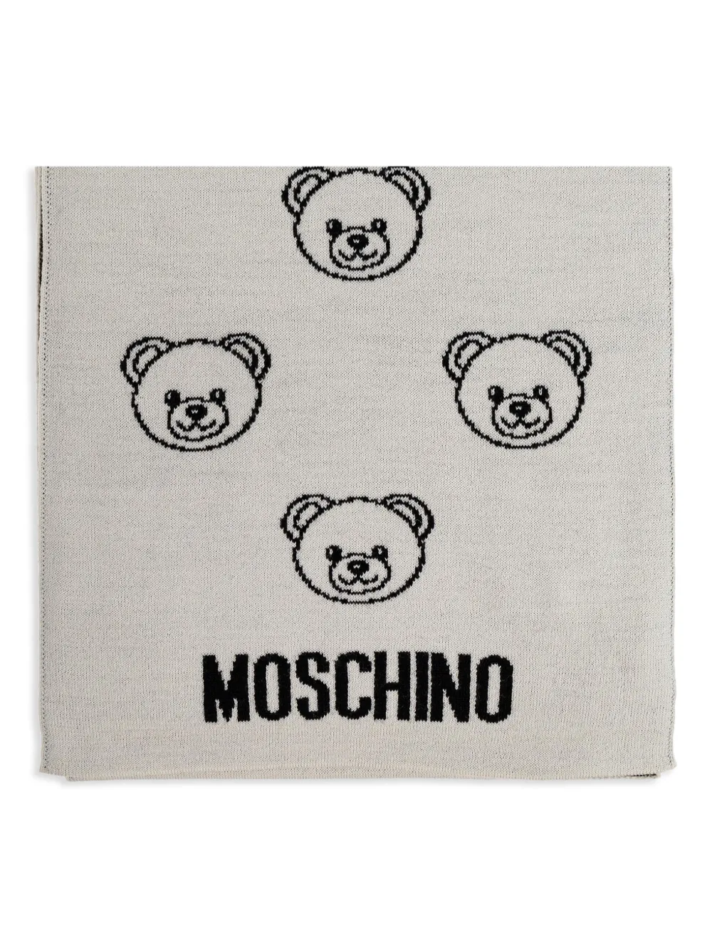 Moschino Sjaal met teddybeerprint Grijs