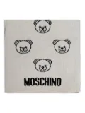 Moschino Teddy-print scarf - Grey