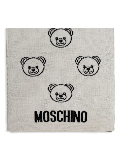 Moschino Teddy-print scarf