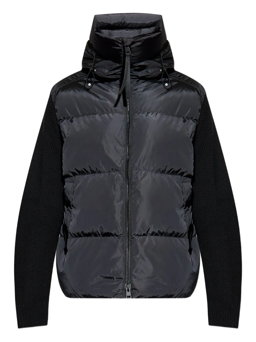 Canada Goose quilted hooded padded jacket Zwart