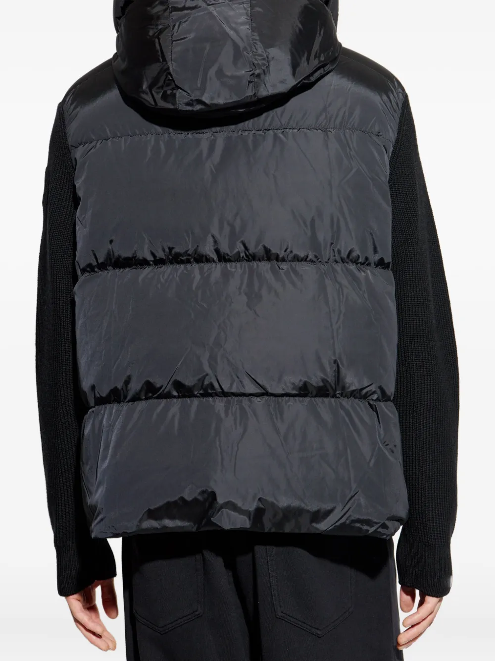 Canada Goose quilted hooded padded jacket Zwart