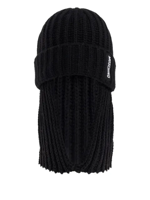 Moschino Balaclava de tricô canelado