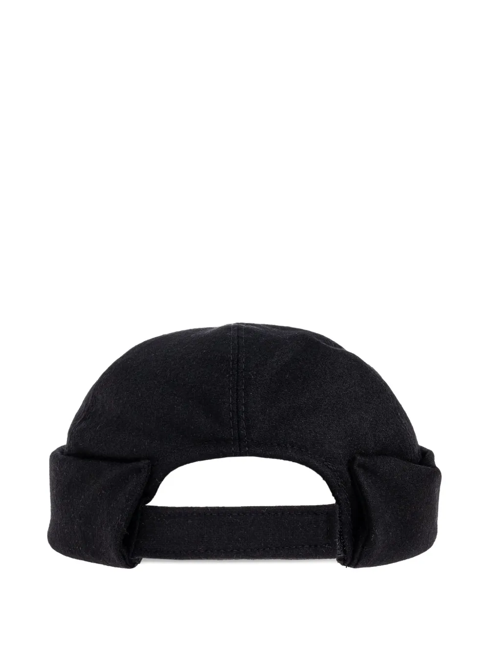 Moschino Logo-band Wool Hat In Black