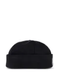 Moschino logo-band wool hat - Black