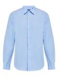 Emporio Armani striped long-sleeved shirt - Blue