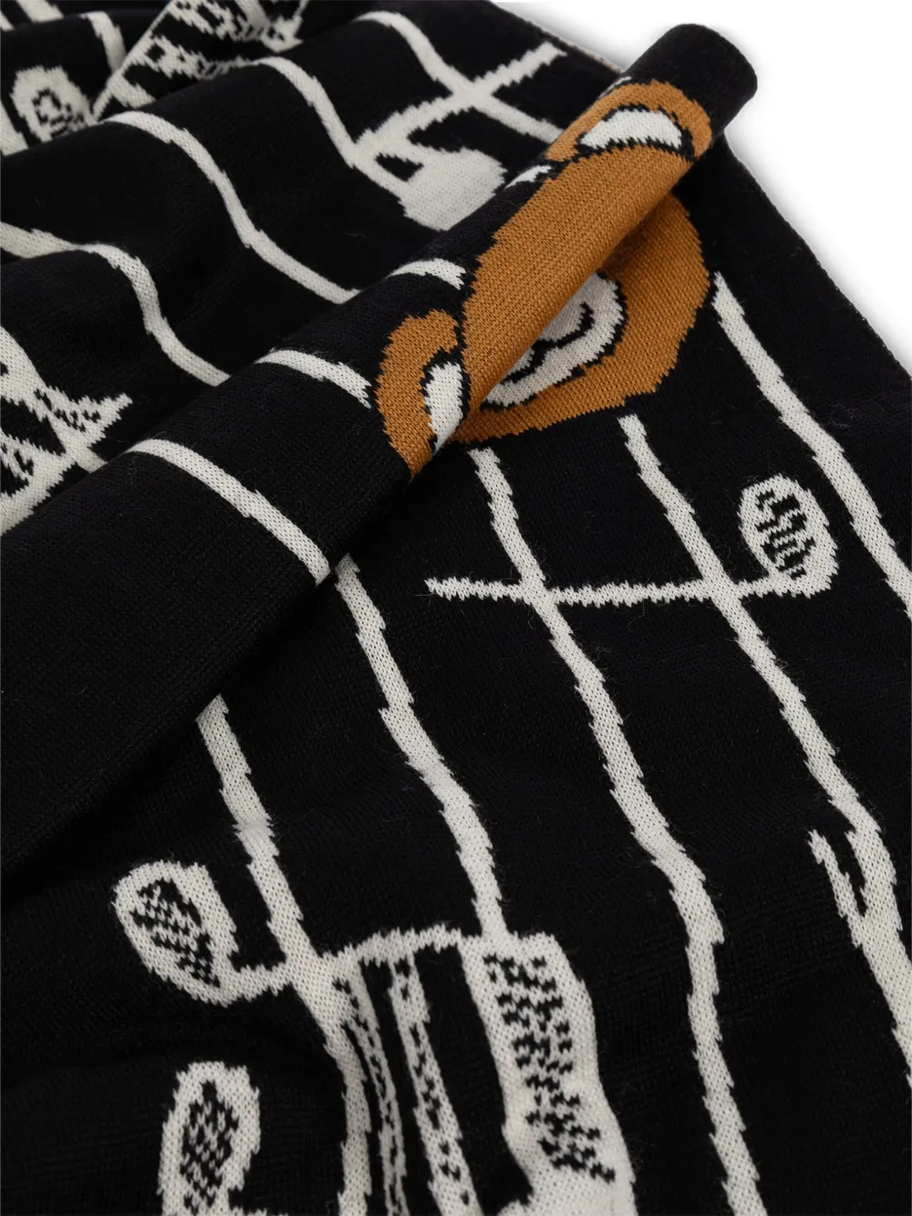 Moschino Sjaal met print Zwart