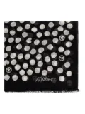 Moschino polka-dot pattern scarf - Black