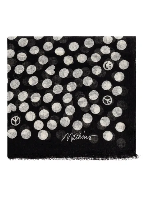 Moschino polka-dot pattern scarf