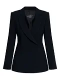 Emporio Armani textured wrap blazer - Blue