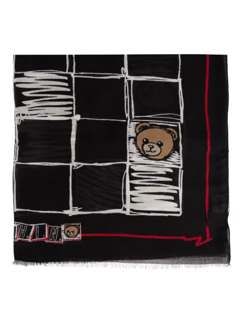 Moschino mascada con motivo Teddy Bear