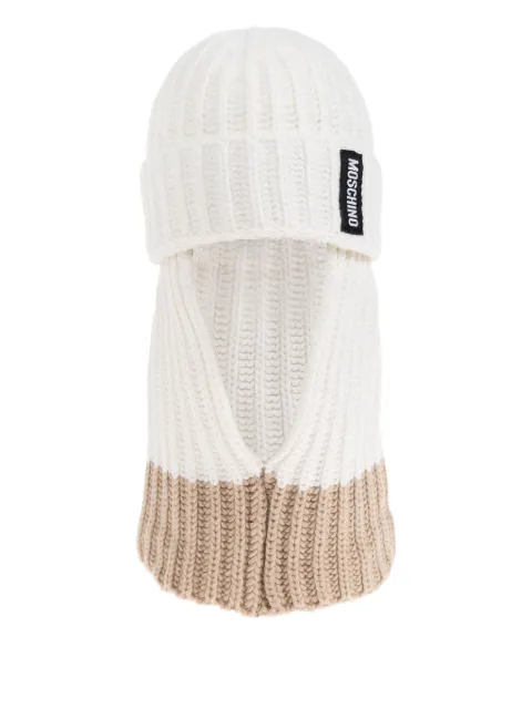 Moschino ribbed-knit balaclava