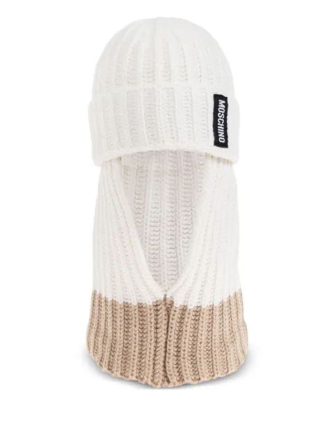 Moschino pasamontañas tejido de canalé