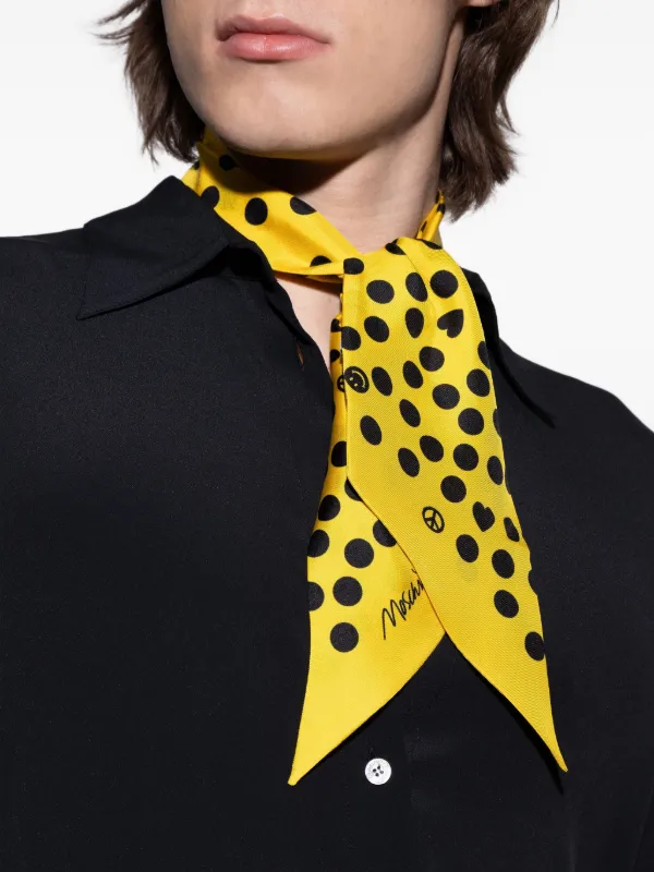 【MOSCHINO】ポルカドット スカーフ Moschino ポルカドット スカーフ | イエロー | FARFETCH JP