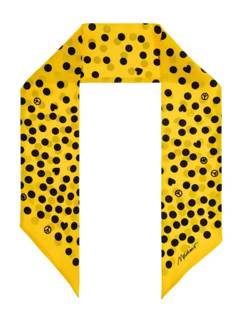 Moschino polka dot-print scarf