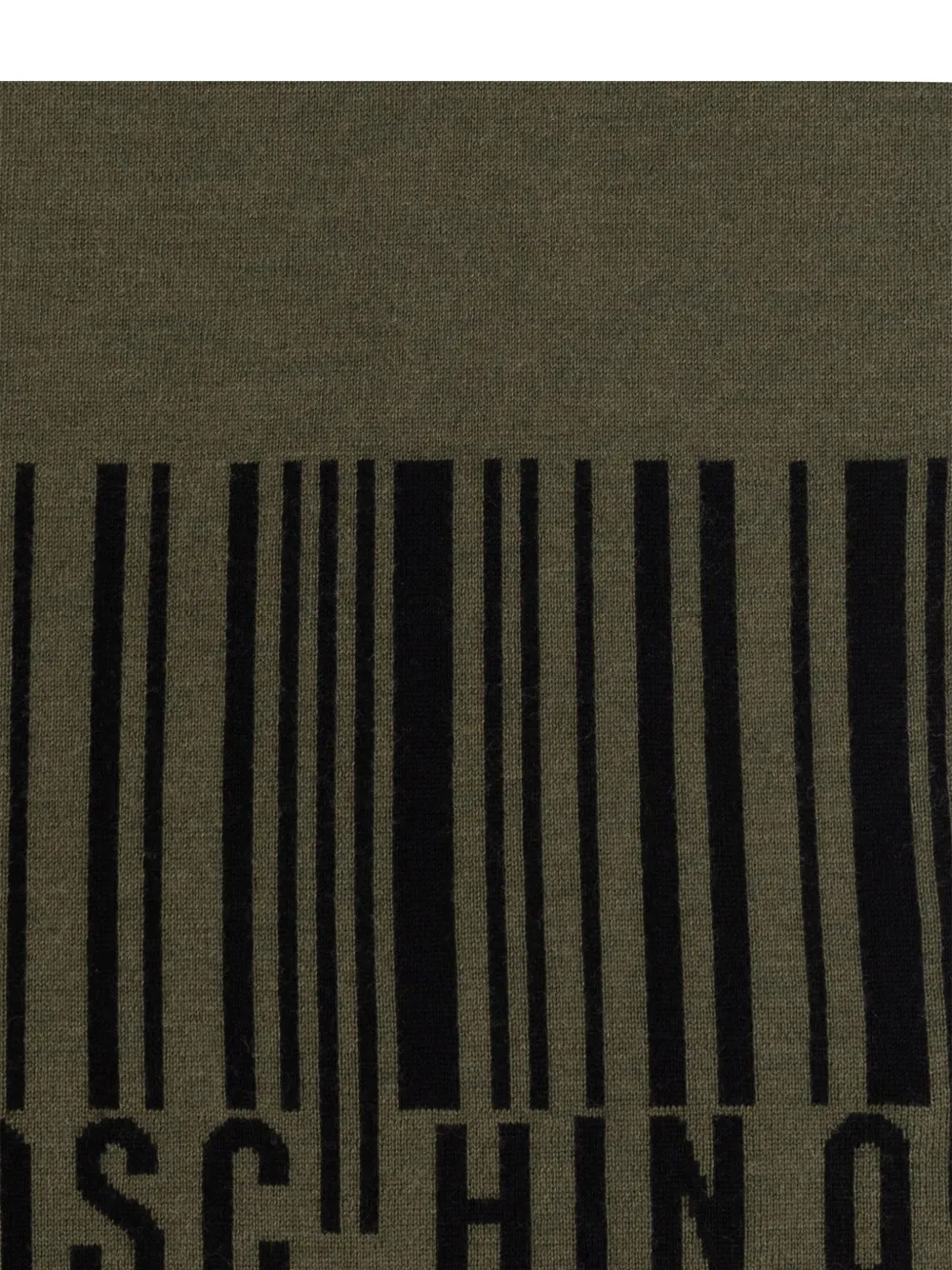 Moschino Barcode wollen sjaal Groen