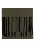 Moschino barcode wool scarf - Green