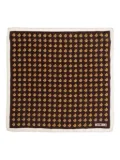Moschino teddy-bear print pocket square - Brown