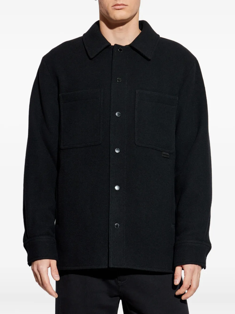 Canada Goose Balas button-fastening patch-pocket overshirt Zwart