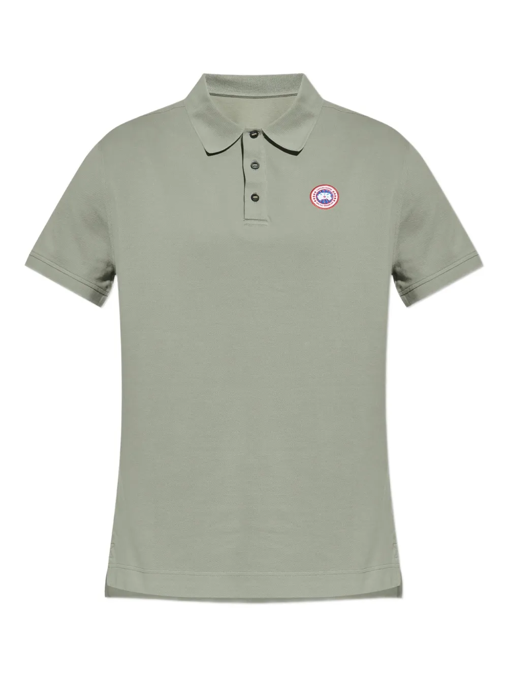 Canada Goose logo-patch polo shirt Groen