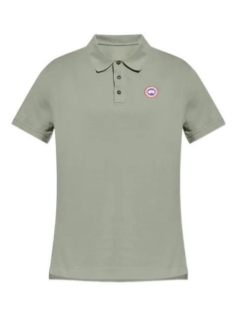 Canada Goose logo-patch polo shirt