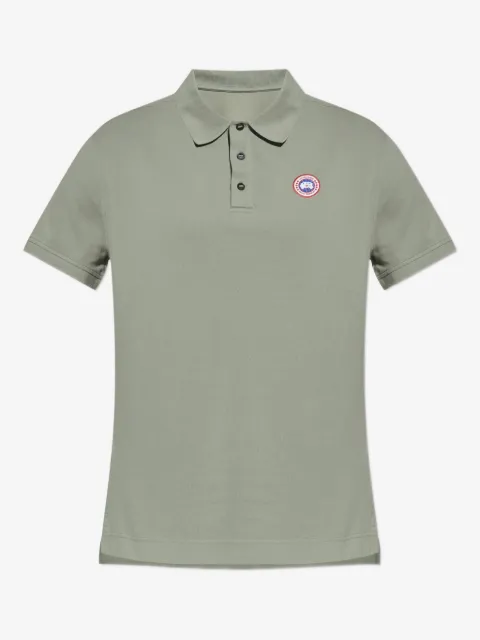 Canada Goose logo-patch polo shirt