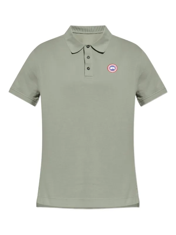 Canada Goose Logo-patch Polo Shirt in Green