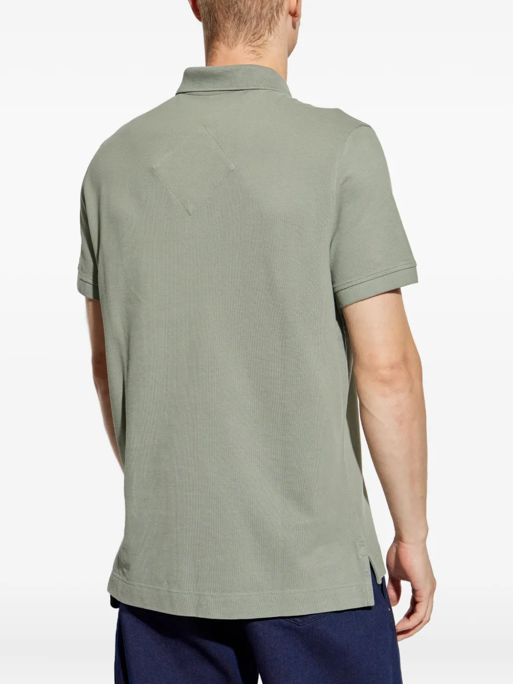 Canada Goose logo-patch polo shirt Groen