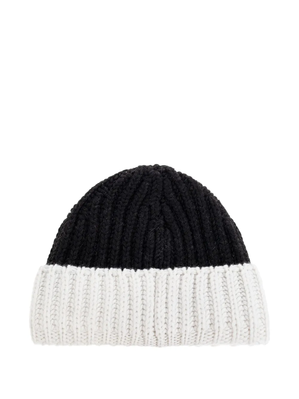 Moschino ribbed-knit logo-detail beanie Zwart
