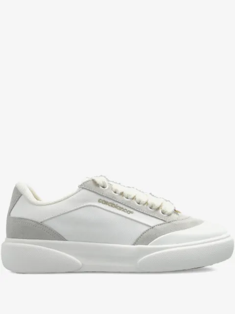 Casablanca suede-panel leather low-top sneakers