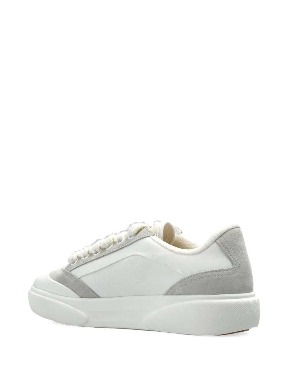 Casablanca suede-panel leather low-top sneakers White