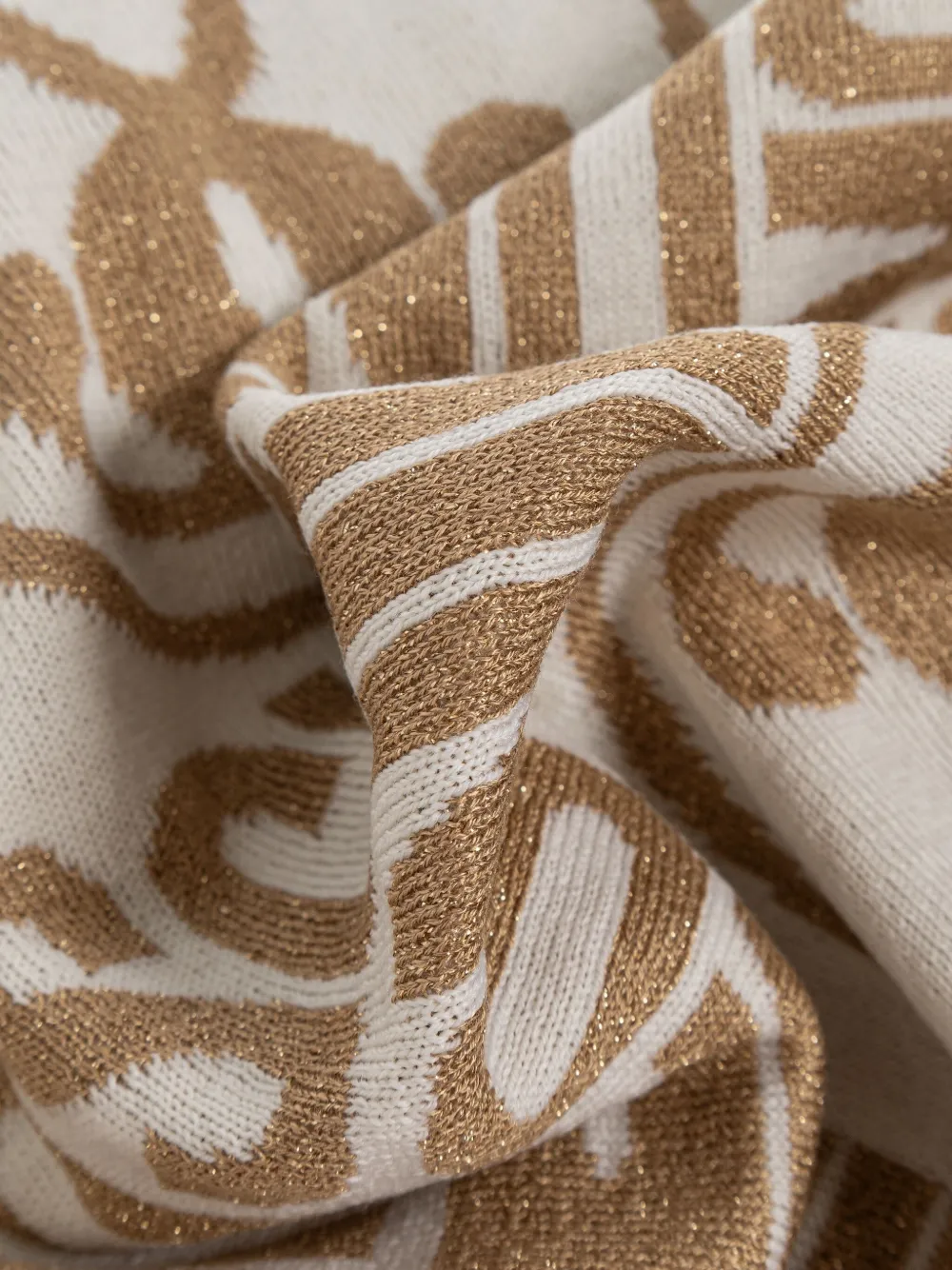 Moschino Sjaal met teddybeerprint en logopatroon Beige