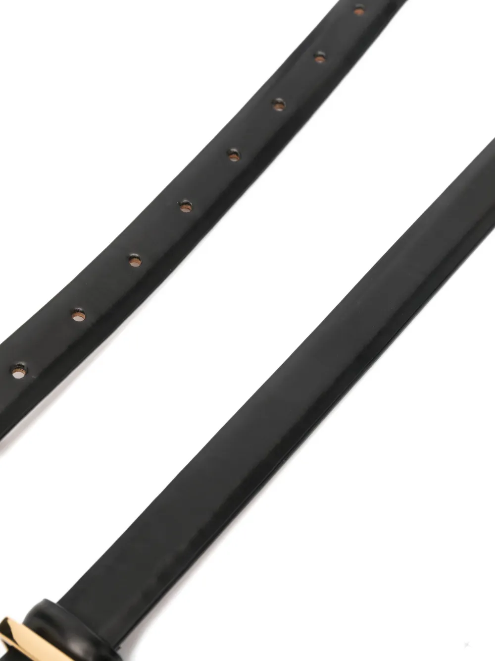 Magda Butrym leather buckle belt Zwart